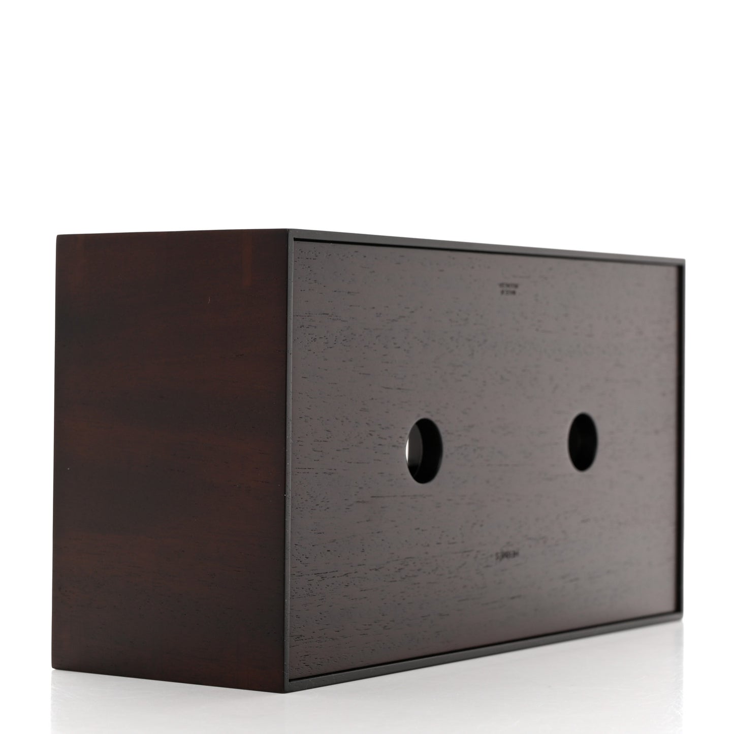 Mahogany Wood Taurillon Clemence Pleiade Tissue Box
