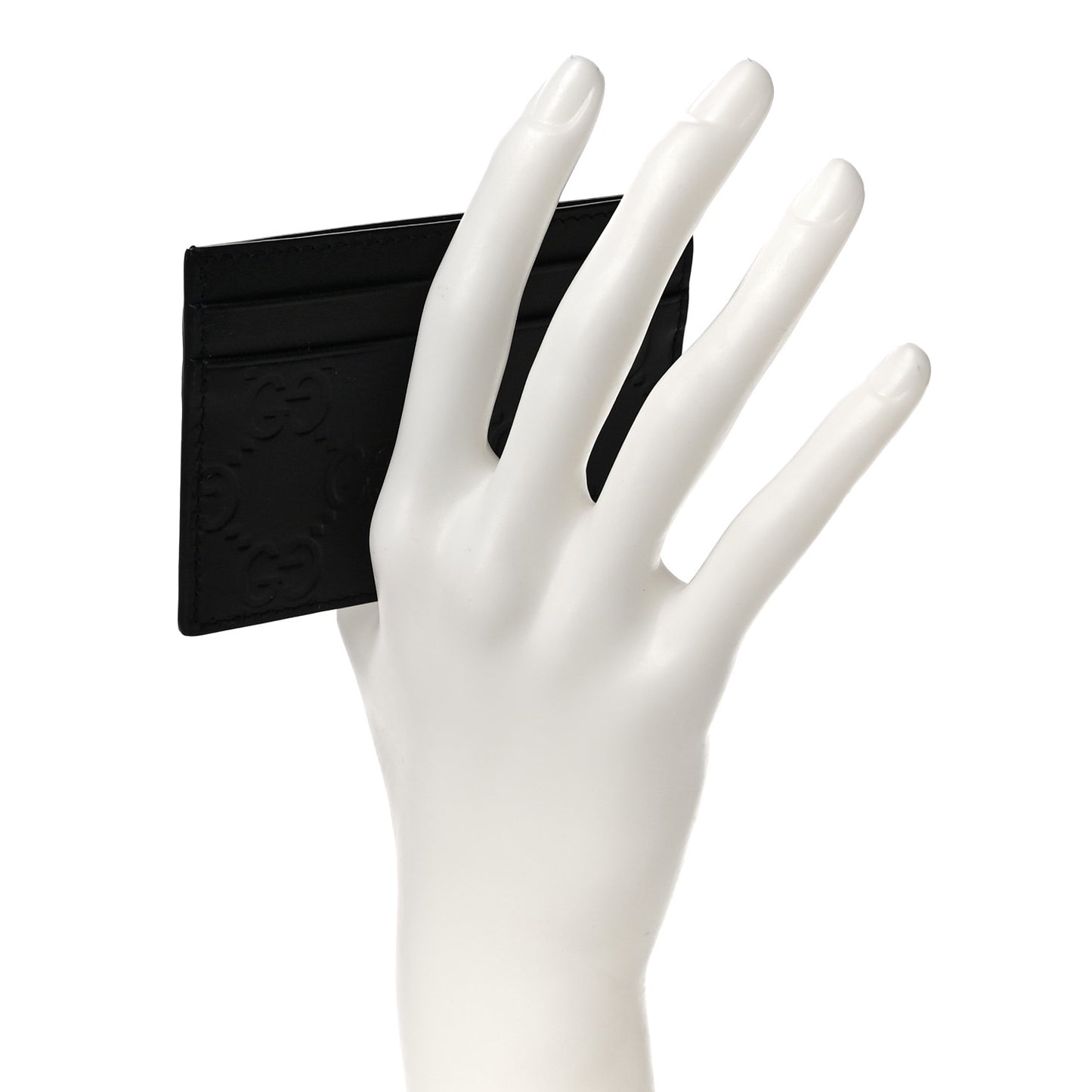 Guccissima Card Holder Black