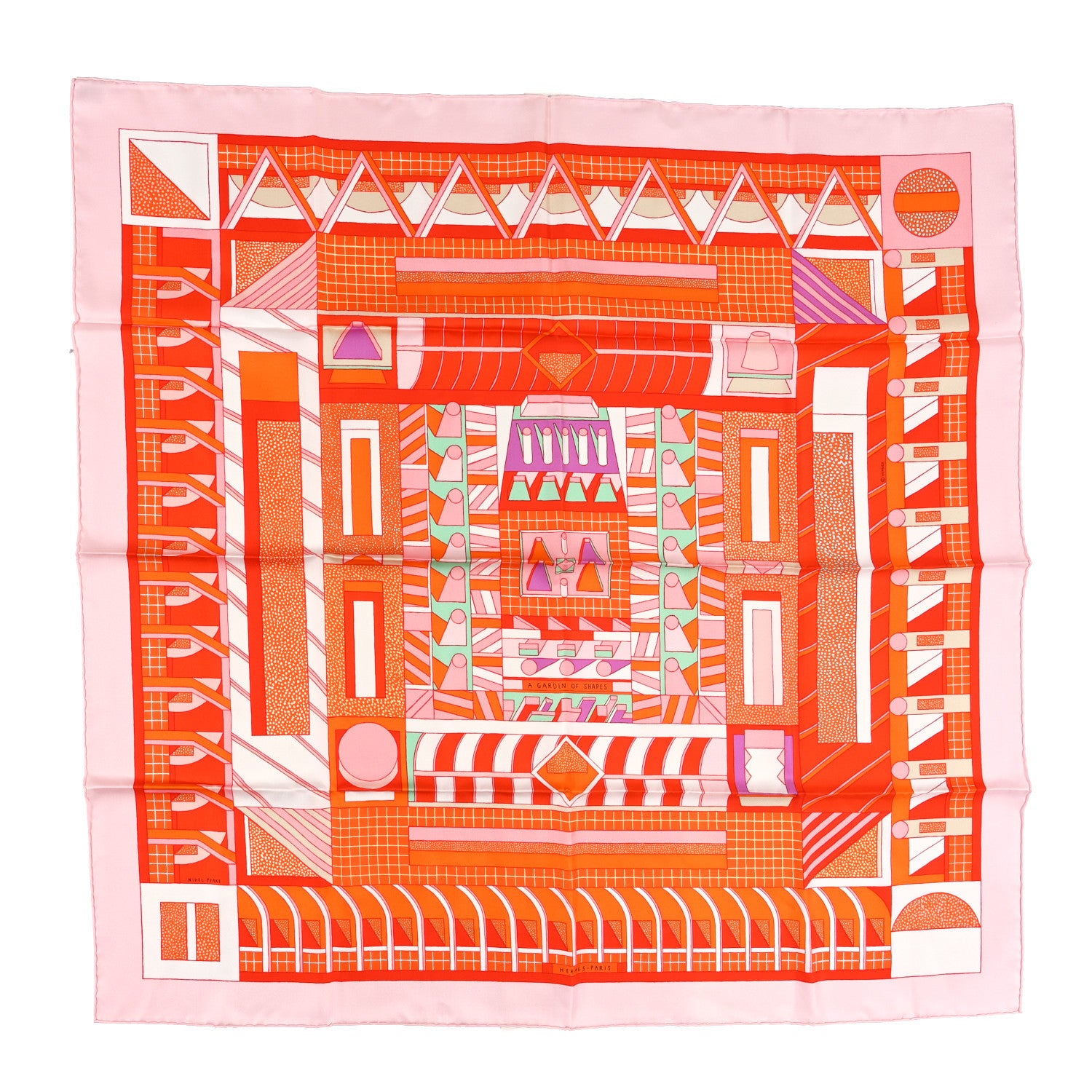 Hermes Silk A Garden of Shapes Scarf 90 1 of 3