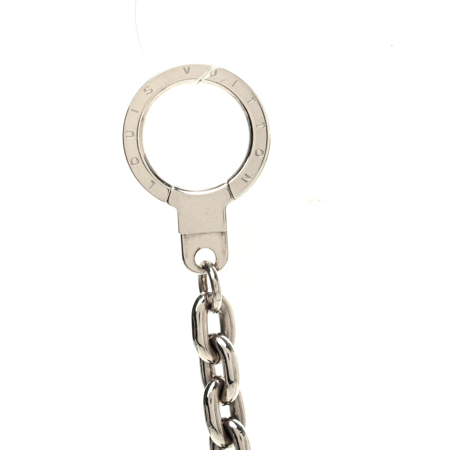 Metal Mens XL Key Chain Silver