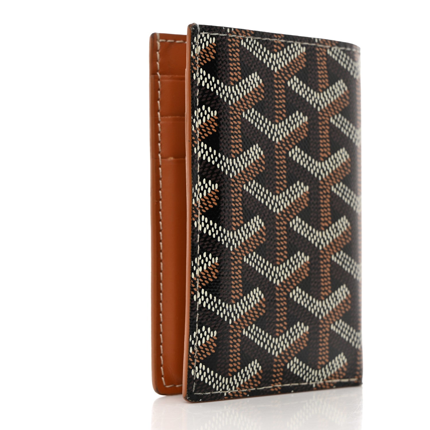 Goyard Goyardine Saint Pierre Card Holder Black Gold 4 of 8