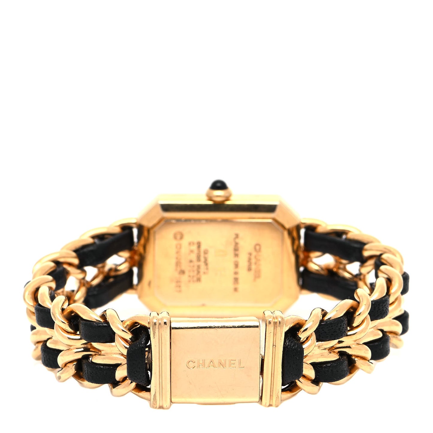 Stainless Steel Lambskin 20mm Chain Premiere Quartz Watch Gold M