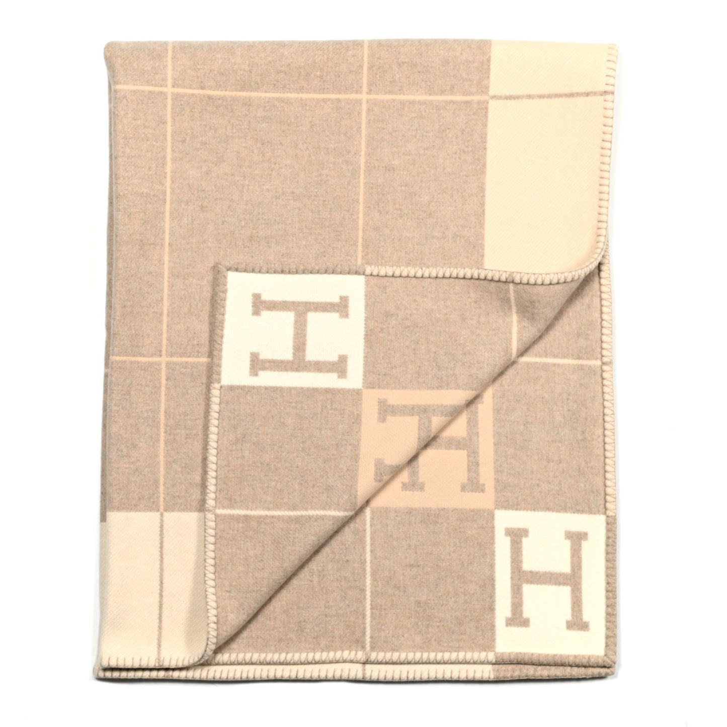 Wool Cashmere Avalon III Blanket Coco Camomille