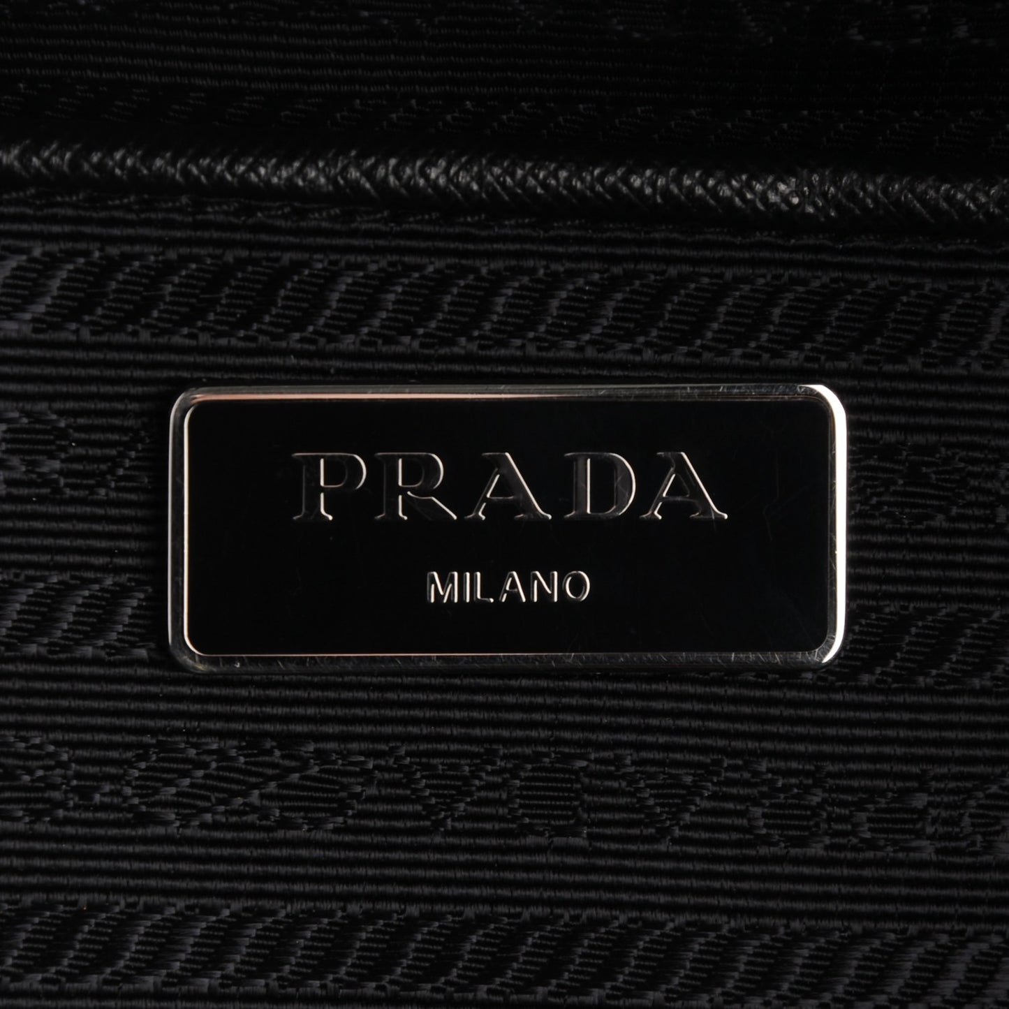 Nylon Vela Flat Messenger Bag Black