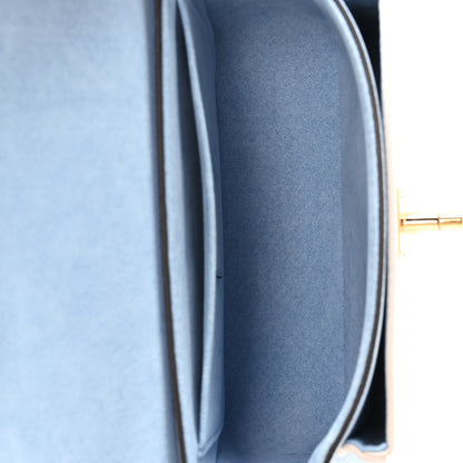 Louis Vuitton Grained Calfskin Lockme Tender Bleu Nuage 5 of 9