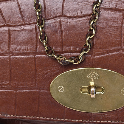 Mulberry Nappa Crocodile Embossed Small Lily Flap Oak 11 of 16