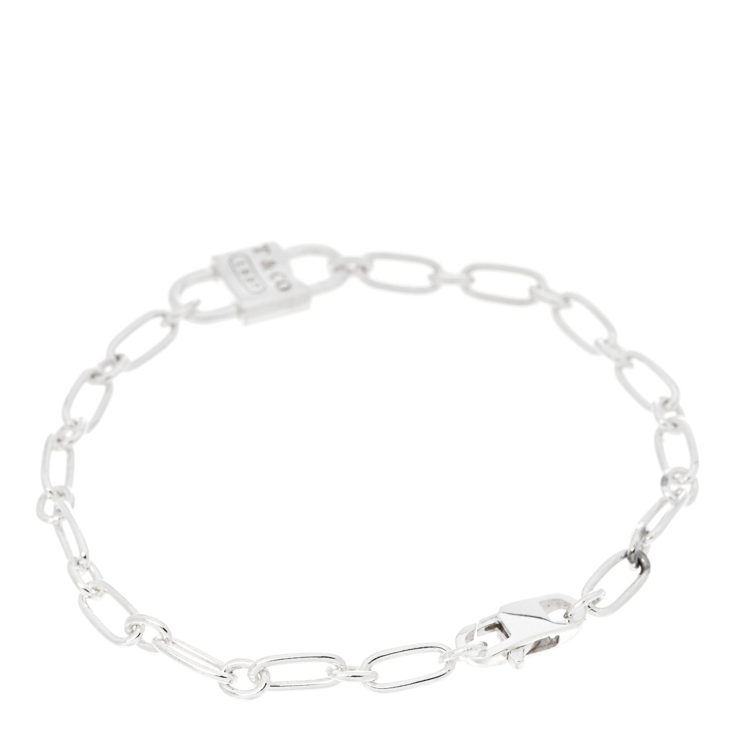 Sterling Silver 1837 Lock Bracelet