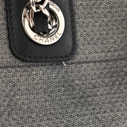 Chanel Canvas Small Deauville Tote Grey 13 of 16