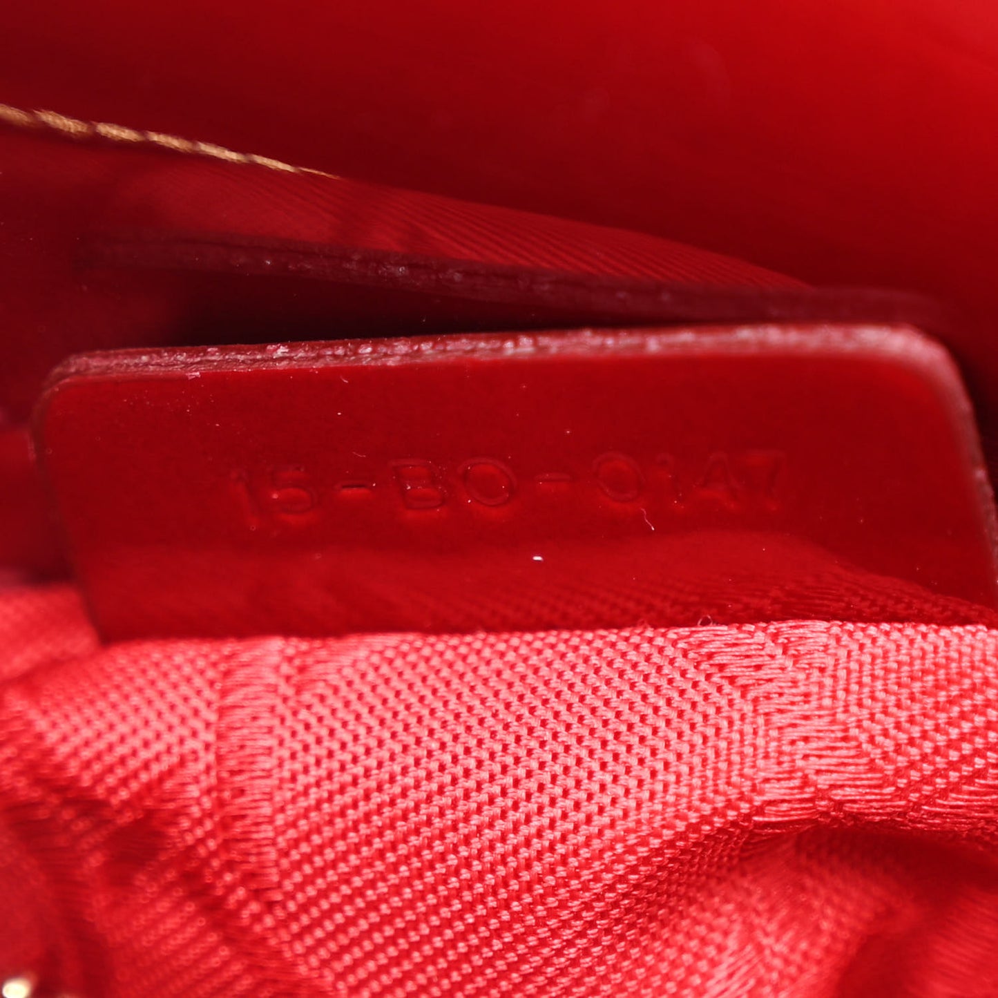 Patent Cannage Mini Lady Dior Red
