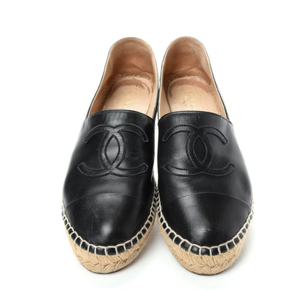 Chanel Lambskin CC Espadrilles 40 Black 5 of 11