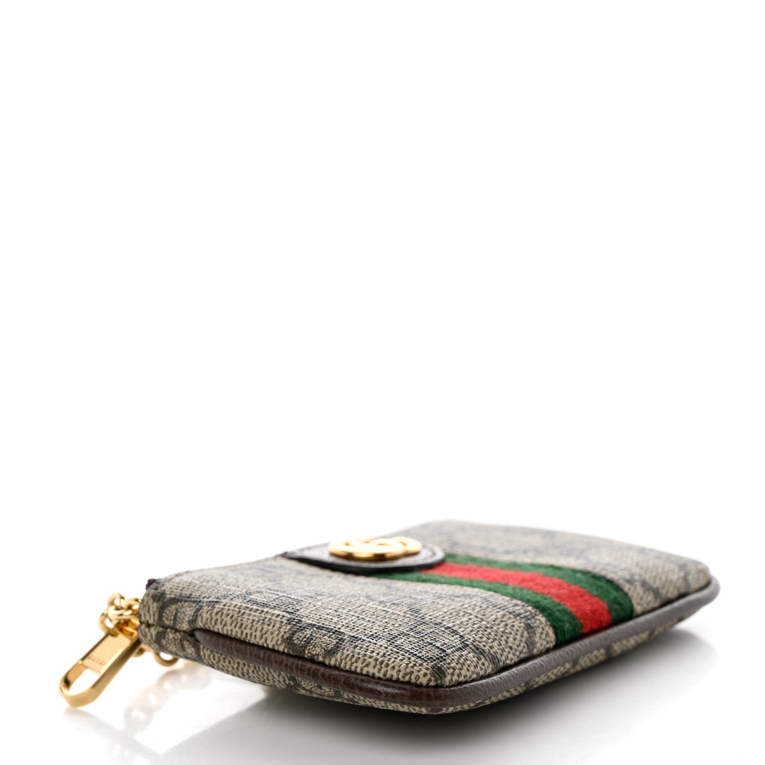 Gucci GG Supreme Monogram Web Ophidia Key Case Beige New Acero 4 of 8