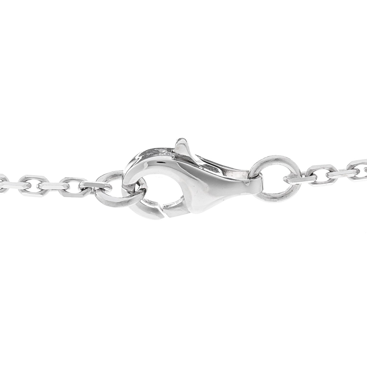 Chanel 18K White Gold Diamond Small Fil De Camelia Pendant Necklace 4 of 5