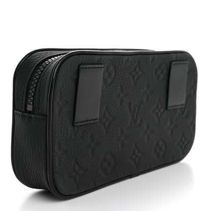 Louis Vuitton Taurillon Monogram Uniformes Solar Ray Soft Pochette Volga Belt Bag Black 3 of 10