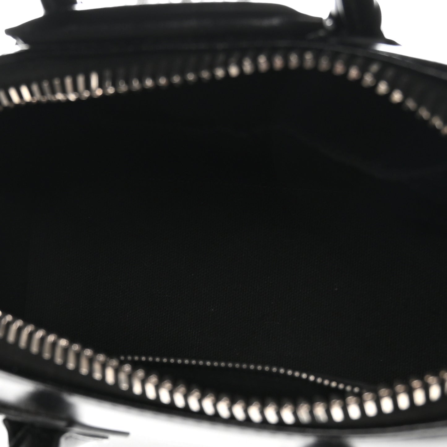 Shiny Lord Calfskin Mini Antigona Black