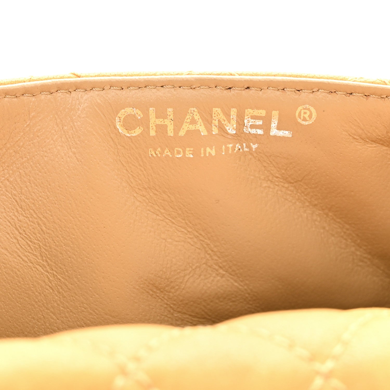 Chanel Glazed Lambskin Quilted Bijoux Chain East West Flap Mango 5 of 9