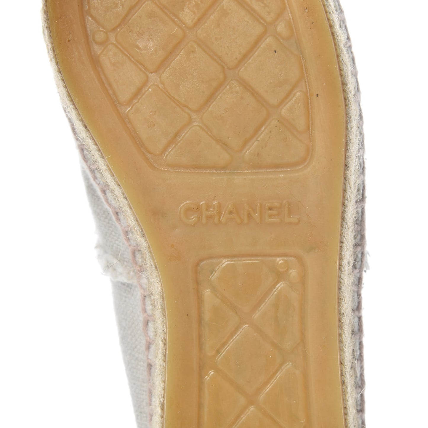 Linen CC Espadrilles 39 Beige Black