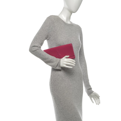 Saint Laurent Textured Patent Small Belle De Jour Clutch Fuchsia 2 of 8