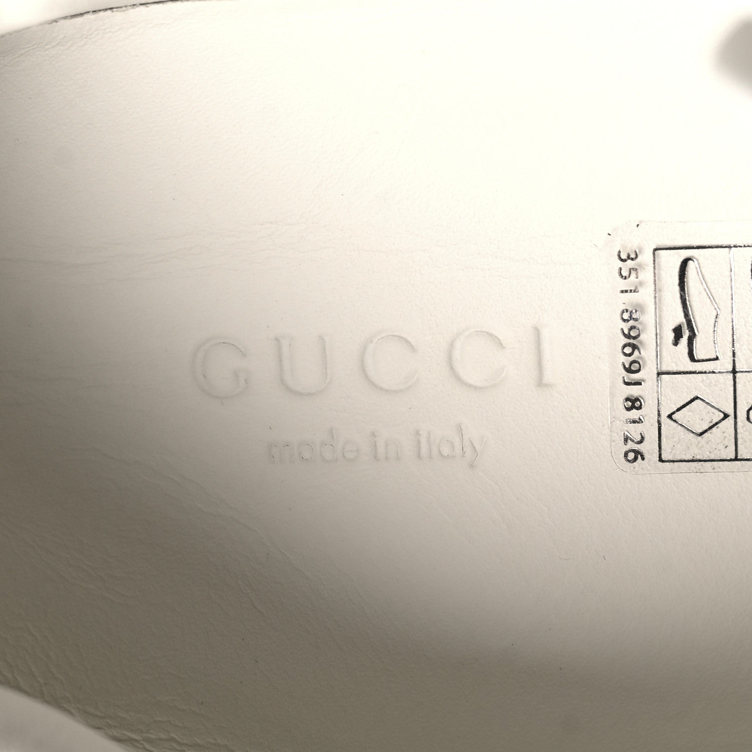 Gucci Calfskin Interlocking G Perforated Womens Ace Sneakers 36 White Grey Sky 8 of 10