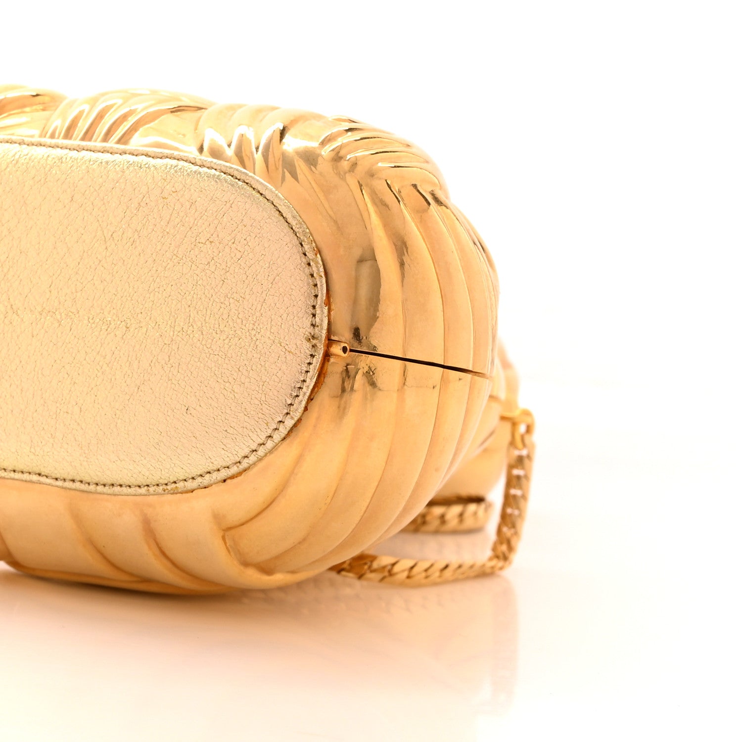 Judith Leiber Crystal Ruby Buddha Minaudiere Clutch Gold 9 of 15