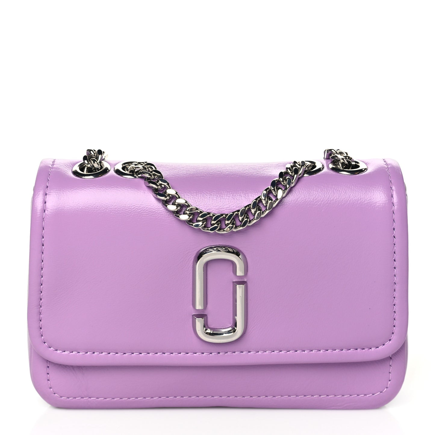 Lambskin Mini The Glam Shot Bag Regal Orchid