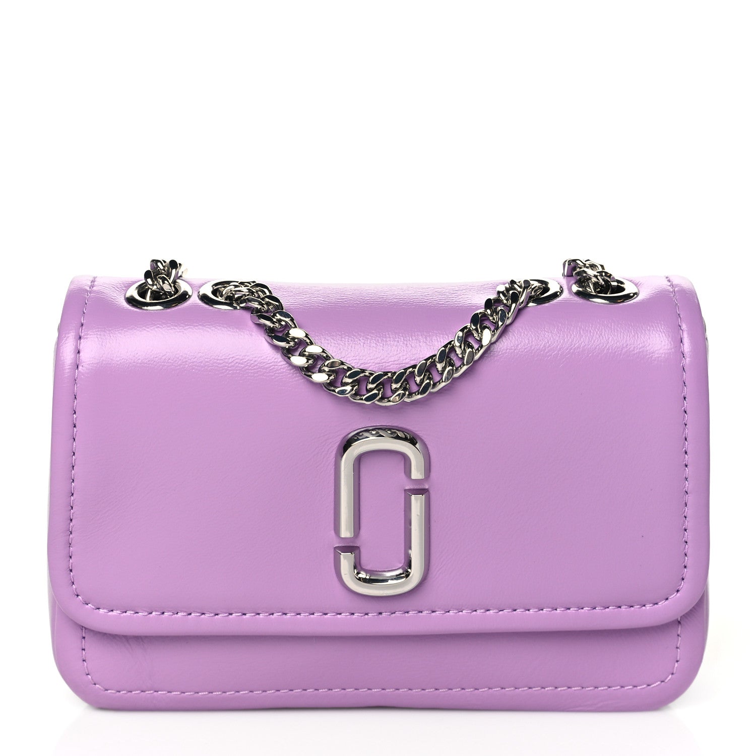 Marc Jacobs Lambskin Mini The Glam Shot Bag Regal Orchid 1 of 10