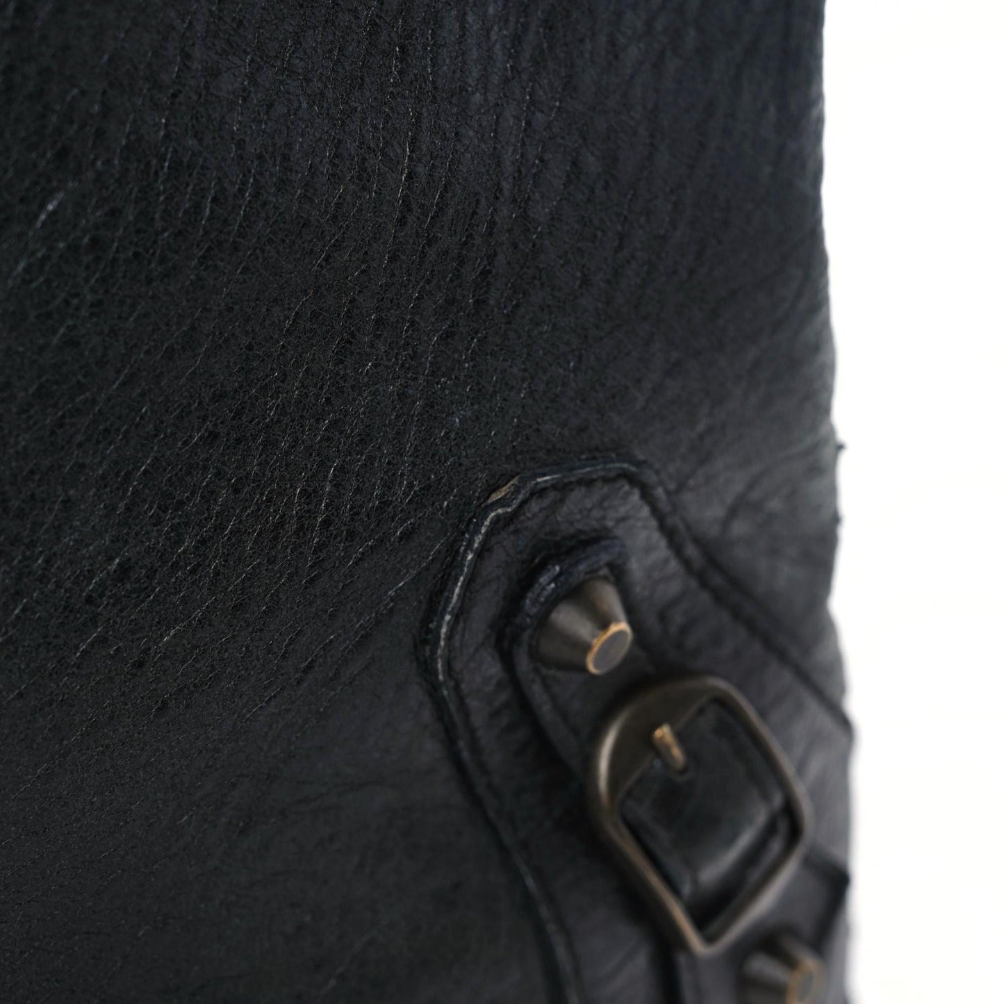 Agneau Classic Hardware Day Hobo Black