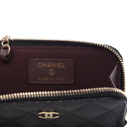 Chanel Caviar Quilted Key Holder Case Black 6 of 7