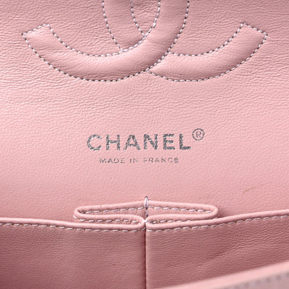 Chanel Tweed Quilted Medium Double Flap Pink Multicolor 6 of 14