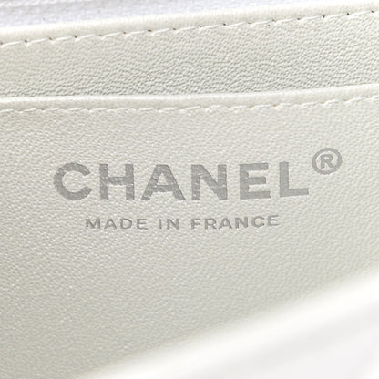 Chanel Calfskin Quilted Mini Rectangular Flap White 7 of 8