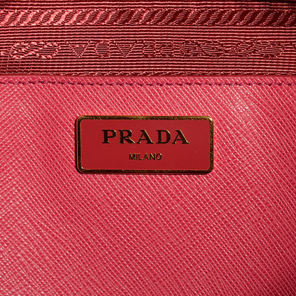 Prada Saffiano Lux Large Tote Peonia 7 of 10