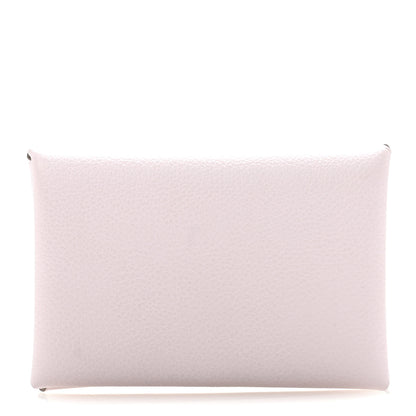Hermes Evercolor Calvi Card Case Mauve Pale 1 of 8