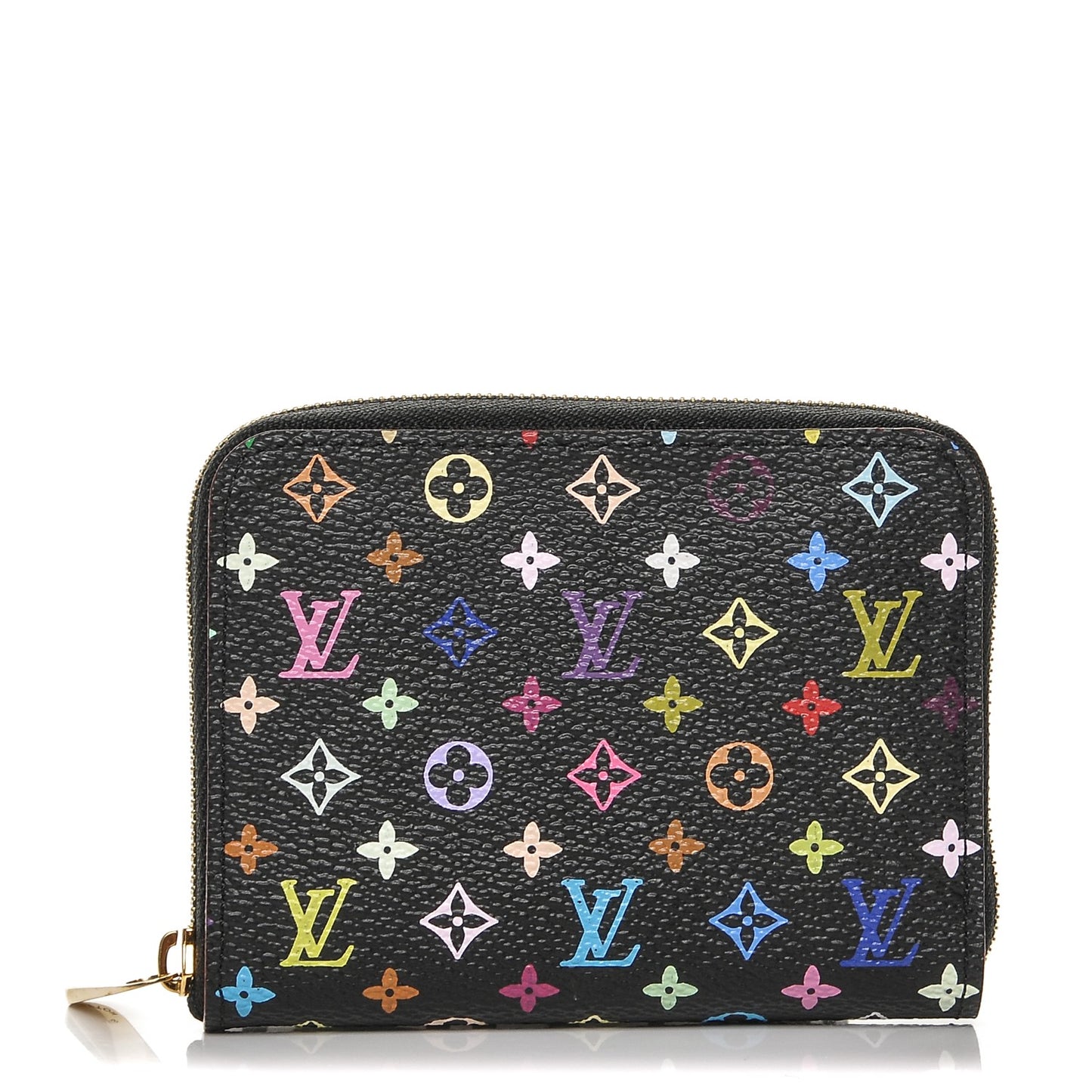 Monogram Multicolor Zippy Coin Purse Black Violet