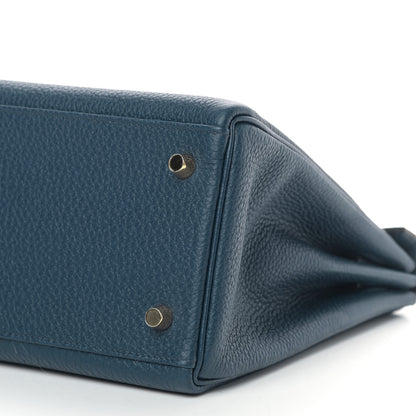 Hermes Togo Kelly Retourne 28 Bleu De Prusse 8 of 10