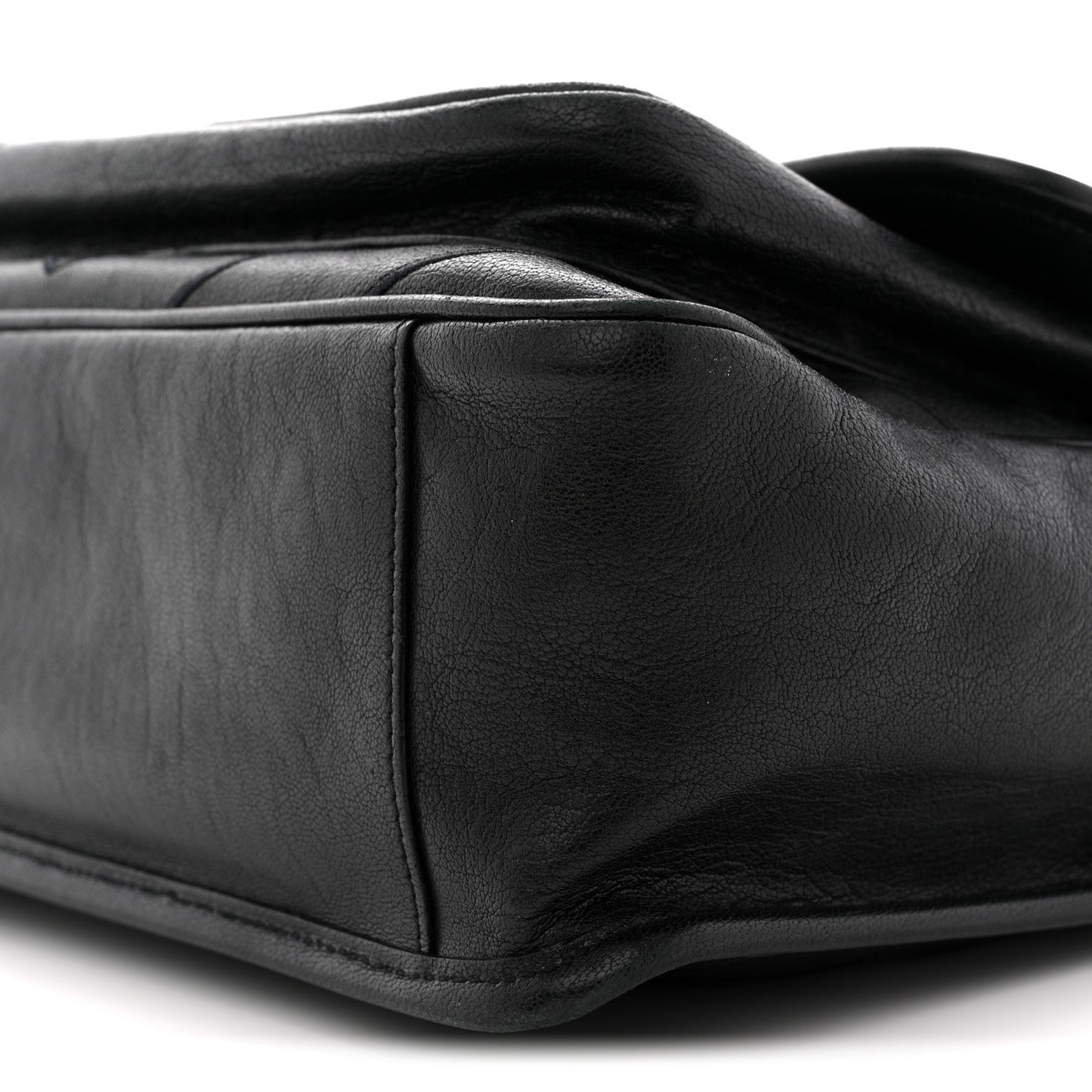 Calfskin Matelasse Monogram Microstud Medium Niki Chain Satchel Black