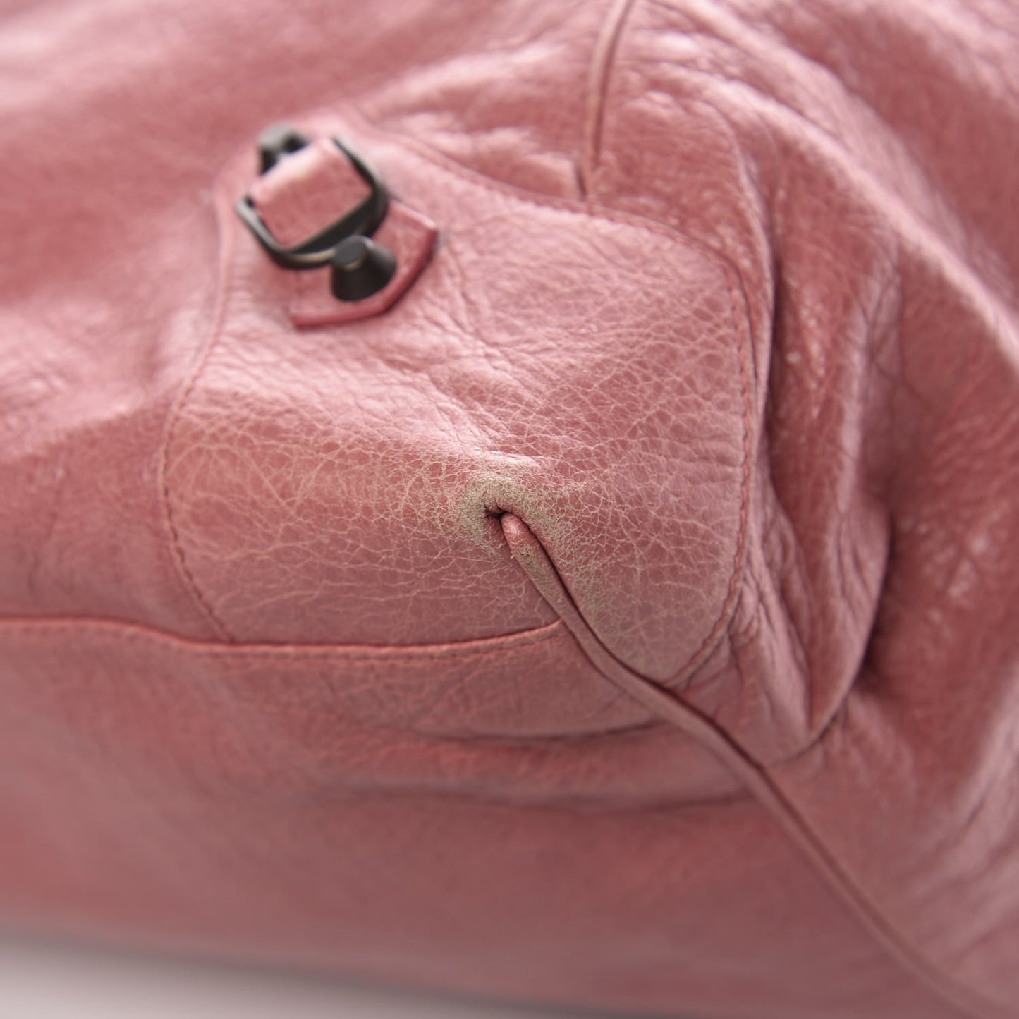 Agneau Classic Hardware Large Sunday Tote Rose Bruyere