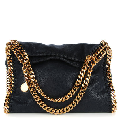 Stella McCartney Shaggy Deer Mini Falabella Tote Navy 1 of 9