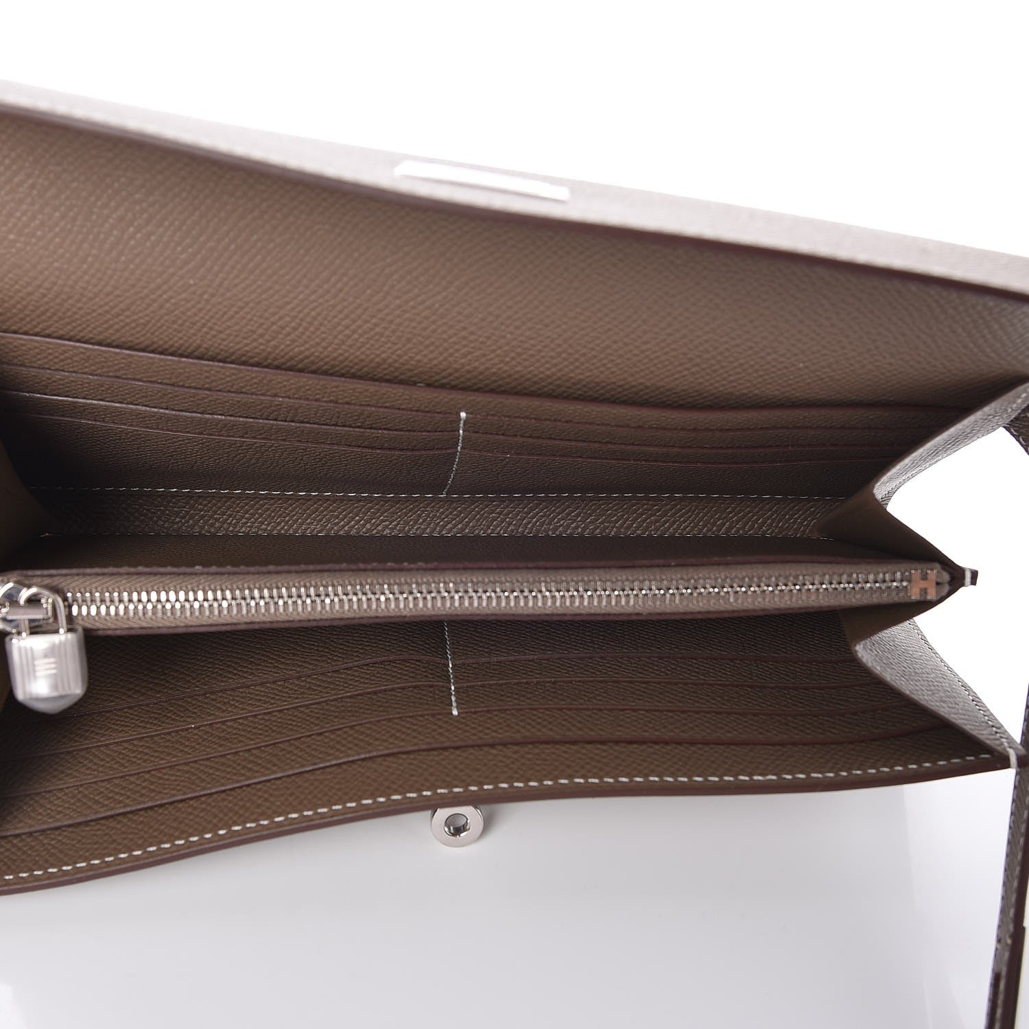 Hermes Epsom Kelly Longue Wallet Etoupe 5 of 8