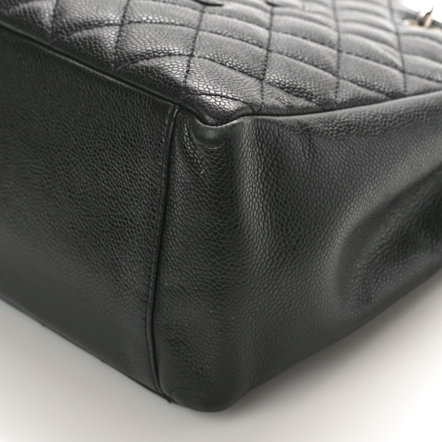 Chanel Caviar Quilted Grand Shopping Tote GST Dark Navy Blue 9 of 11