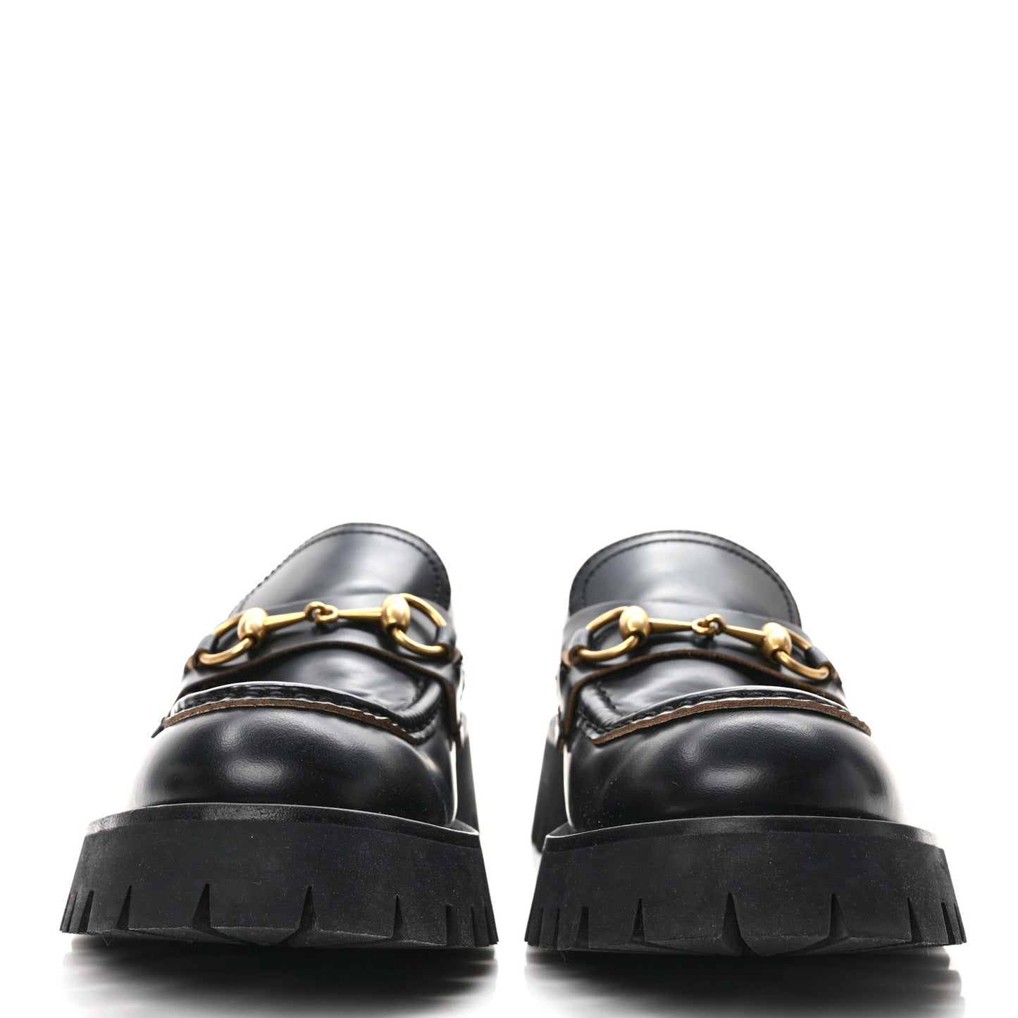 Cordovan Lux Womens Harald Horsebit 25mm Platform Loafers 39 Black