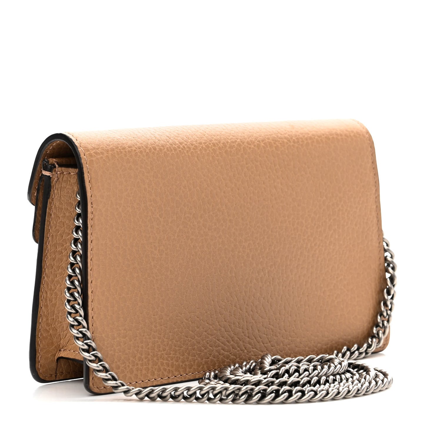Dollar Calfskin Crystal Super Mini Dionysus Shoulder Bag Natural Tan Black Diamond