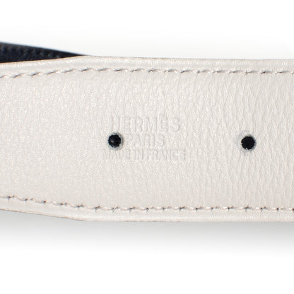 Hermes Box Reversible Belt Strap Indigo Blanc 65 3 of 4