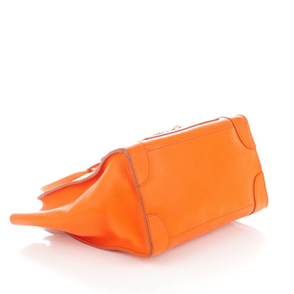 Celine Smooth Calfskin Mini Envelope Luggage Orange 4 of 9