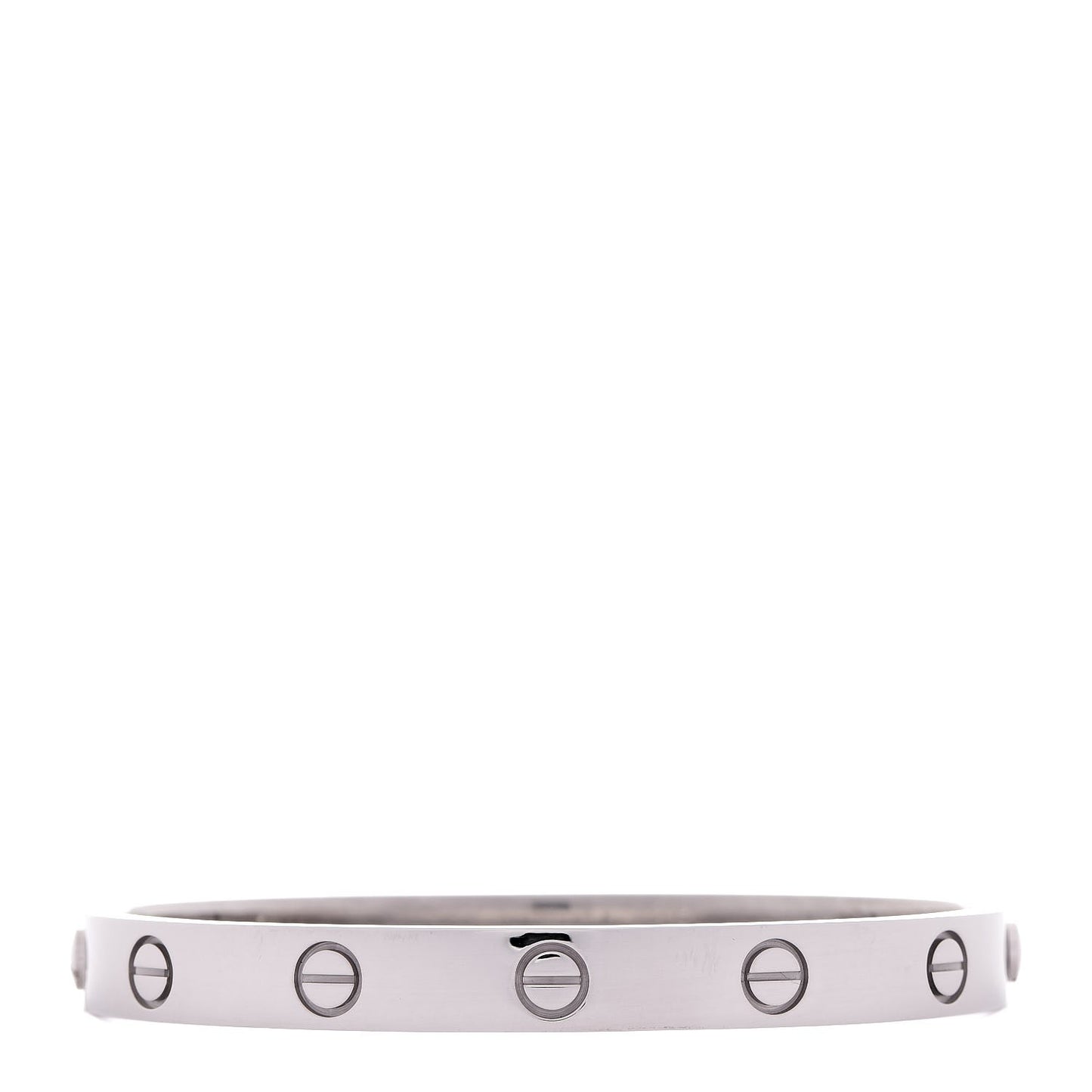 18K White Gold LOVE Bracelet 16