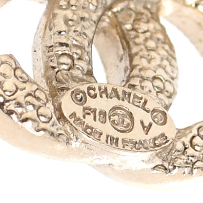 Chanel Crystal Mini CC Earrings Gold 4 of 6