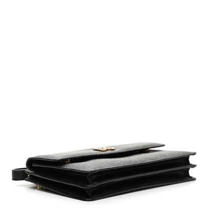 Dolce & Gabbana Dauphine Embellished Logo Chain Pouch Black 3 of 8