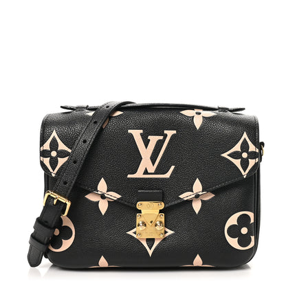 Louis Vuitton Empreinte Monogram Giant Pochette Metis Black Beige 1 of 10