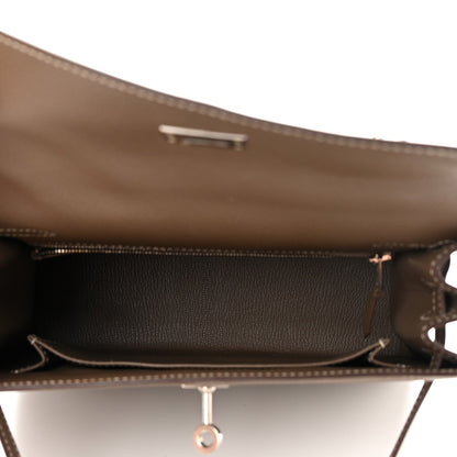 Hermes Epsom Kelly Sellier 25 Etoupe 5 of 17