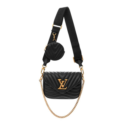 Louis Vuitton Calfskin New Wave Multi Pochette Black 1 of 11
