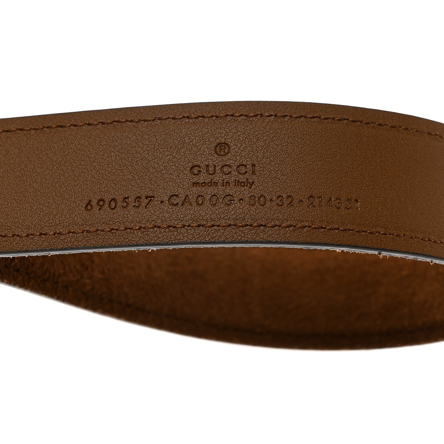 Suede Cudu Blondie 30mm Belt 80 32 Burnt Satin