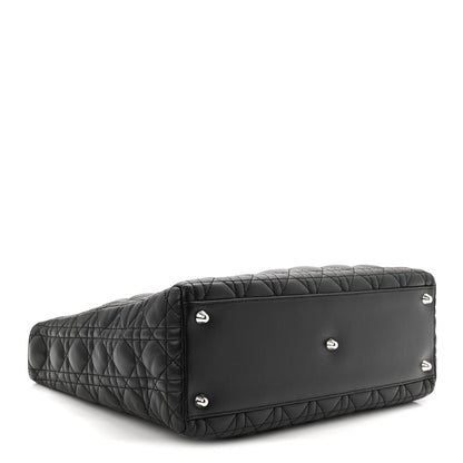 Christian Dior Lambskin Cannage Large Lady Dior Black 4 of 11
